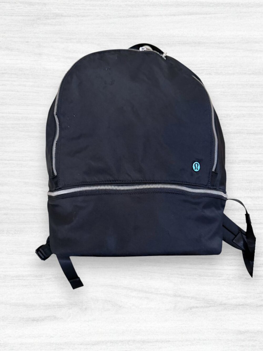 Lululemon City Adventurer Backpack Black Nylon Travel Gym Shoes Compartment Bag